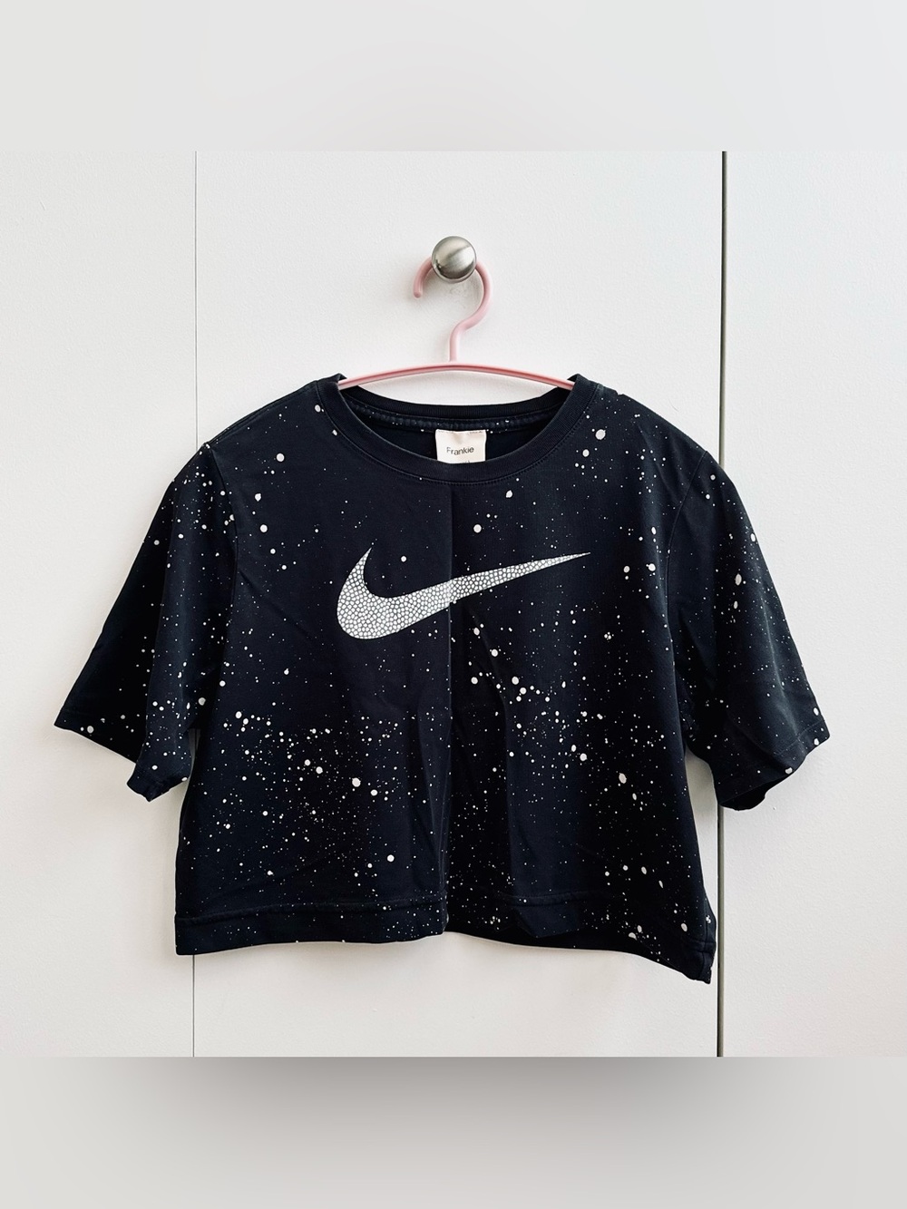 Frankie Collective Reworked Nike Crop Tee XS Paint Splatter - Picture 3 of 6